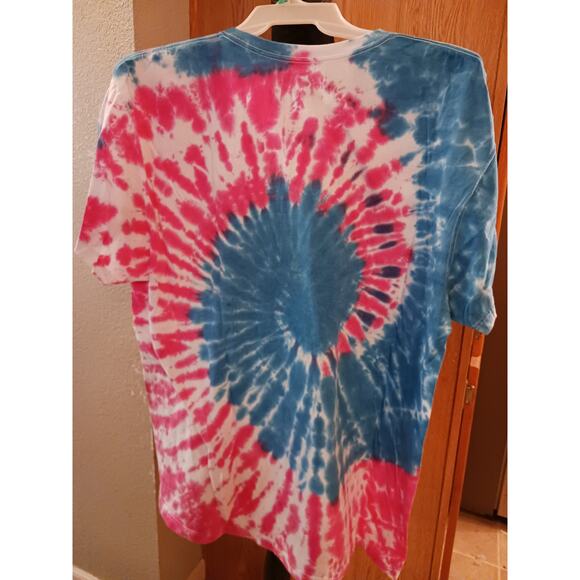 Dogaholic Pink and Turquoise Tie Dye T-Shirt Size 3XL - Picture 4 of 8